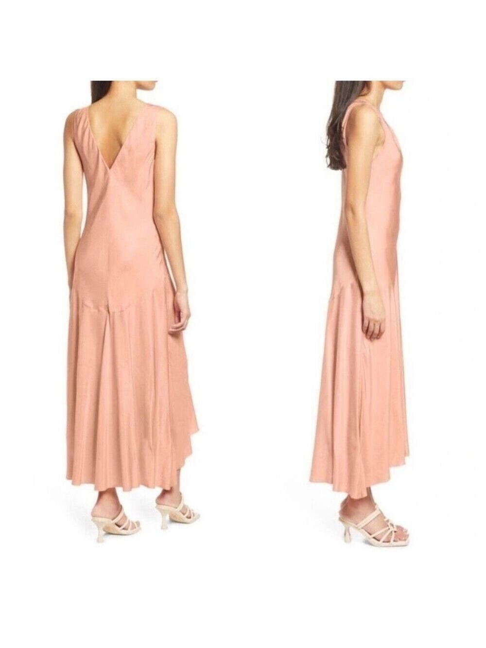 🆕 FRAME Savannah Midi Dress in Pink Clay.